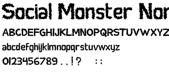 Social Monster Normal font